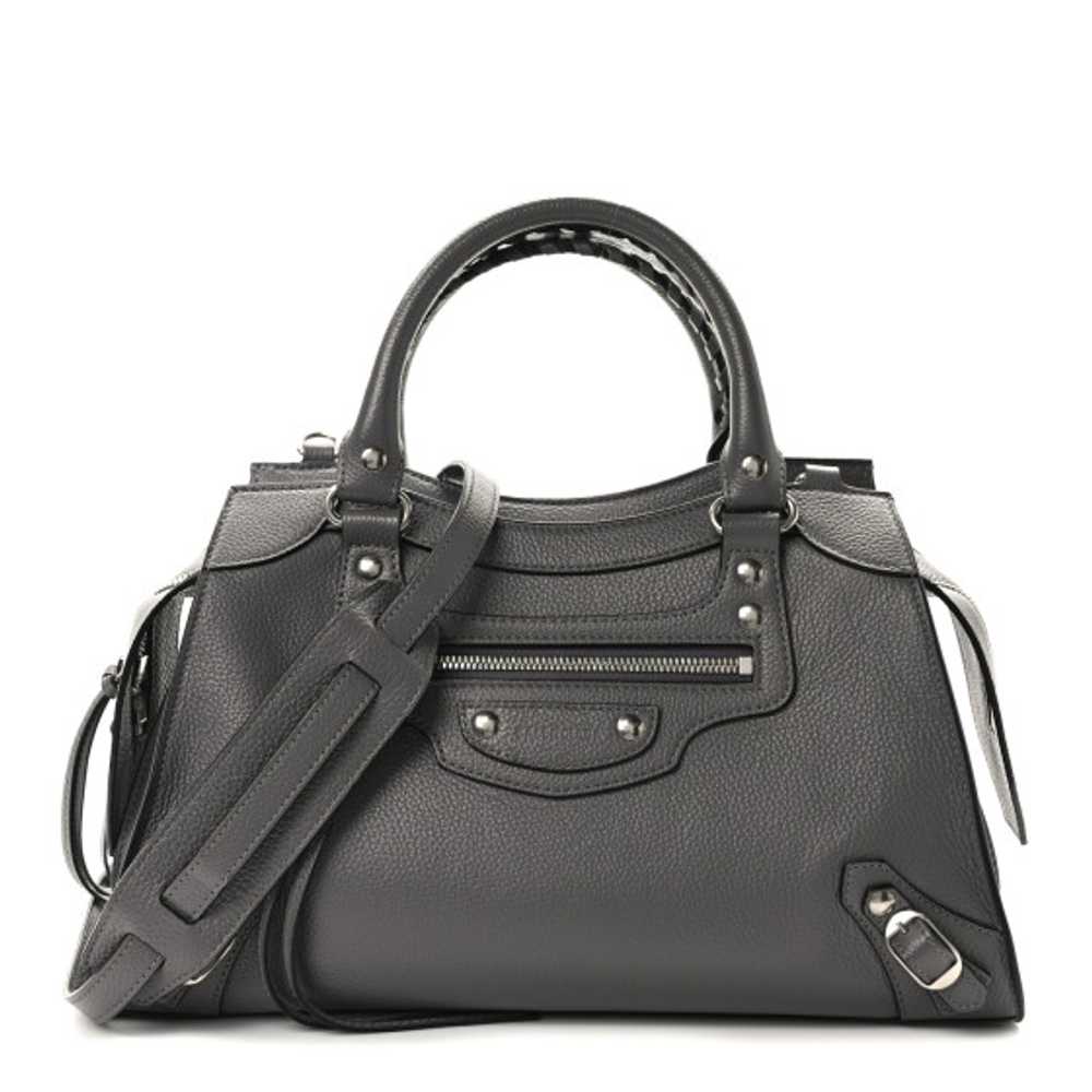 BALENCIAGA Grained Calfskin Neo Classic Silver Ha… - image 1