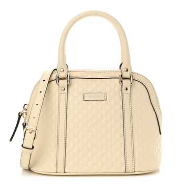 GUCCI Soft Microguccissima Mini Dome Bag Ivoire