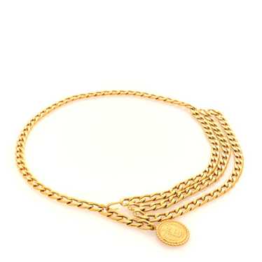 CHANEL Chain CC 31 Rue Cambon Medallion Belt Gold