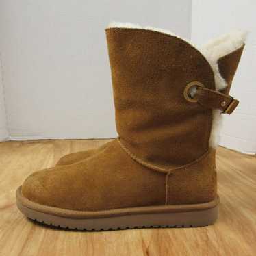 Koolaburra By UGG Remley Short Chestnut Boots Sz … - image 1