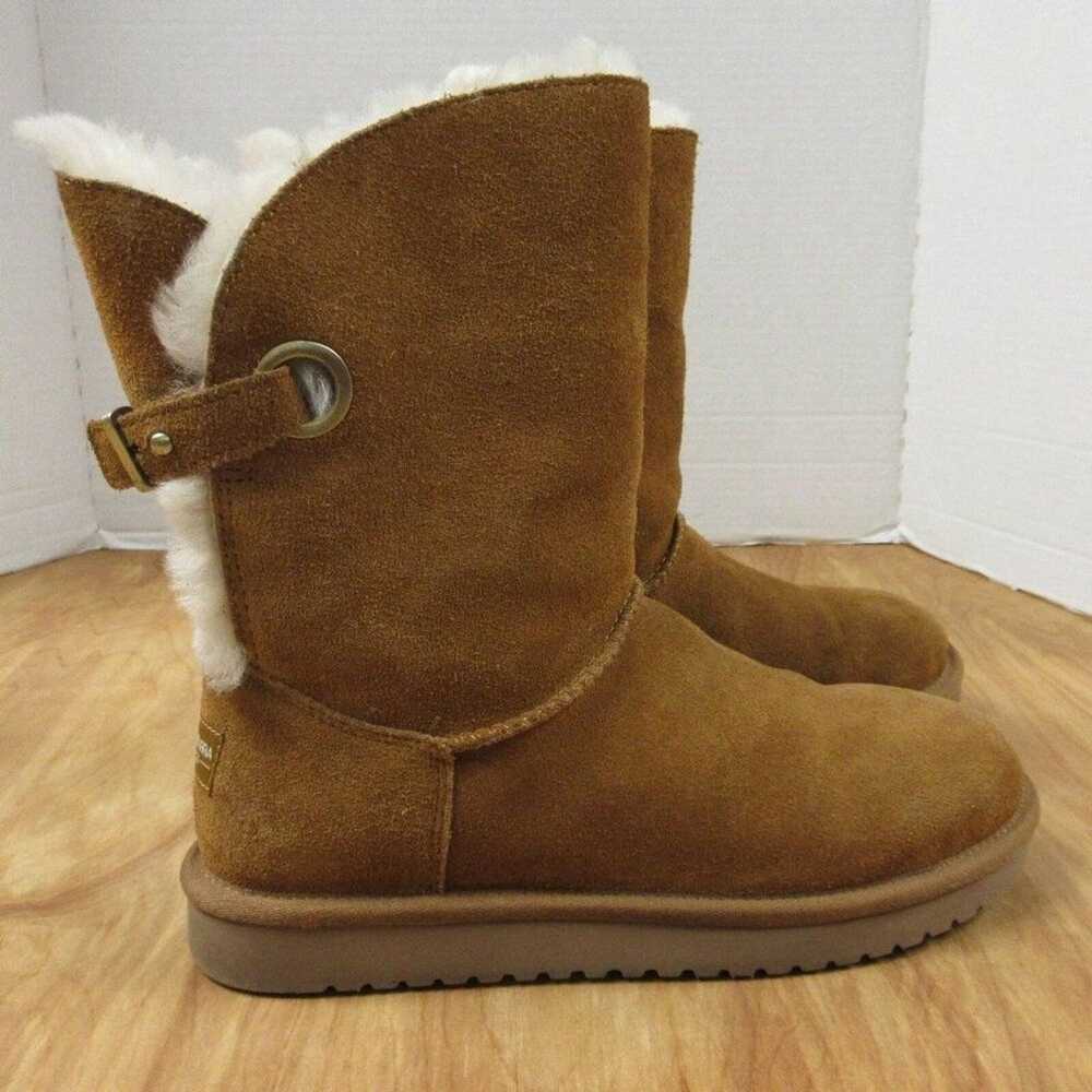 Koolaburra By UGG Remley Short Chestnut Boots Sz … - image 4