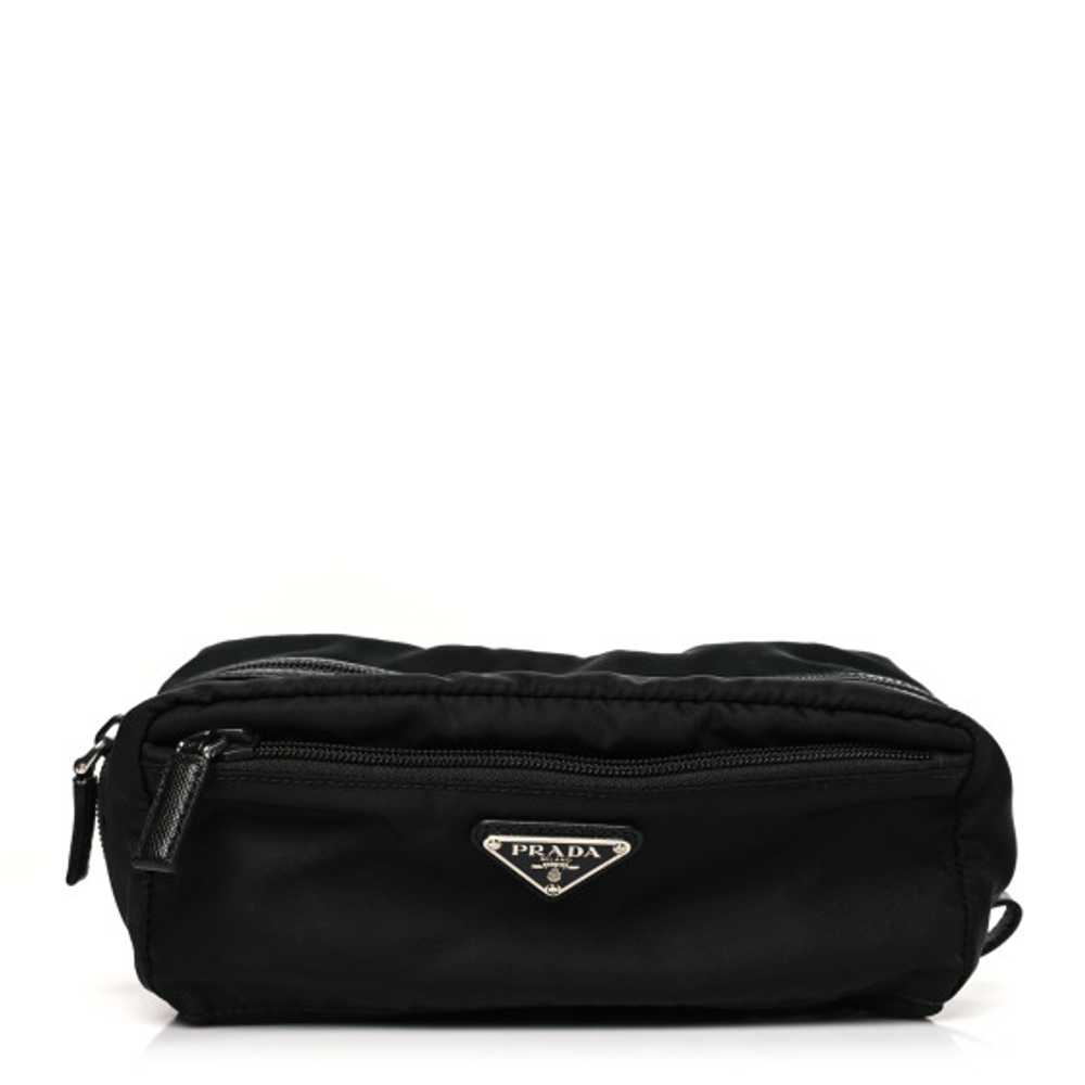 PRADA Nylon Vela Cosmetic Pouch Black - image 1