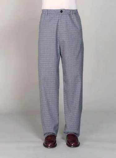 Marni o1w1db10125 Checked Wool Pant in Grey