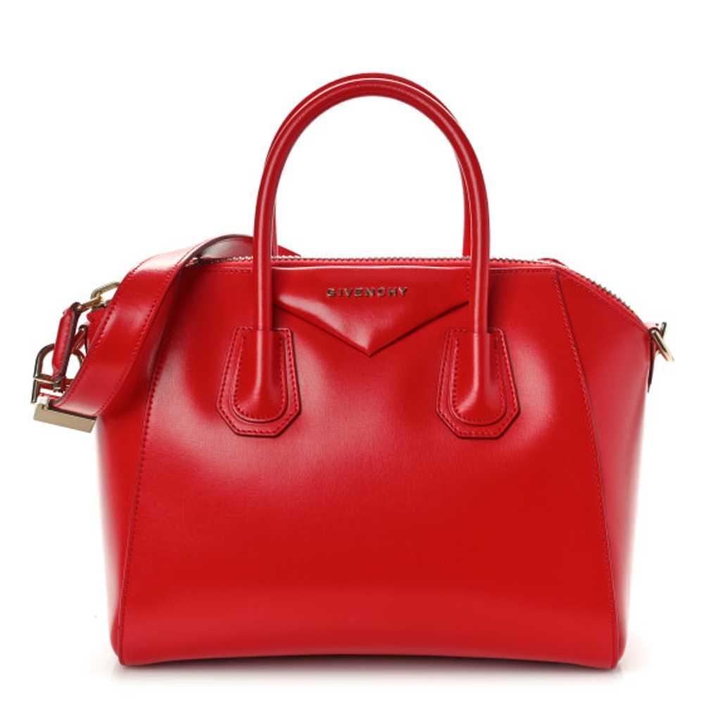 GIVENCHY Shiny Lord Calfskin Small Antigona Red - image 1