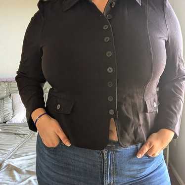 Lane Bryant Extreme Button Up Blazer Jacket - image 1