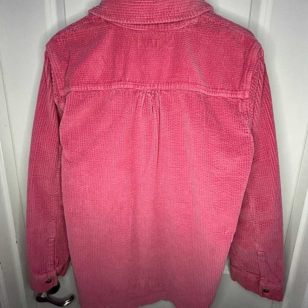 Vintage 90’s L.L. Bean Pink Western Corduroy Shac… - image 3