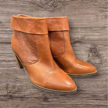 Lucky Brand Women's Ankle Booties Size 8 Brown Le… - image 1