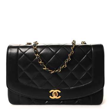 CHANEL Lambskin Medium Single Flap Black