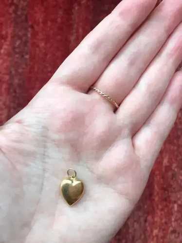 Unknown Gold 18k yellow gold puff heart | Used,…