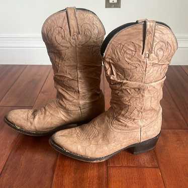 Genuine Leather Durango Slouch Cowboy Boots Size 9