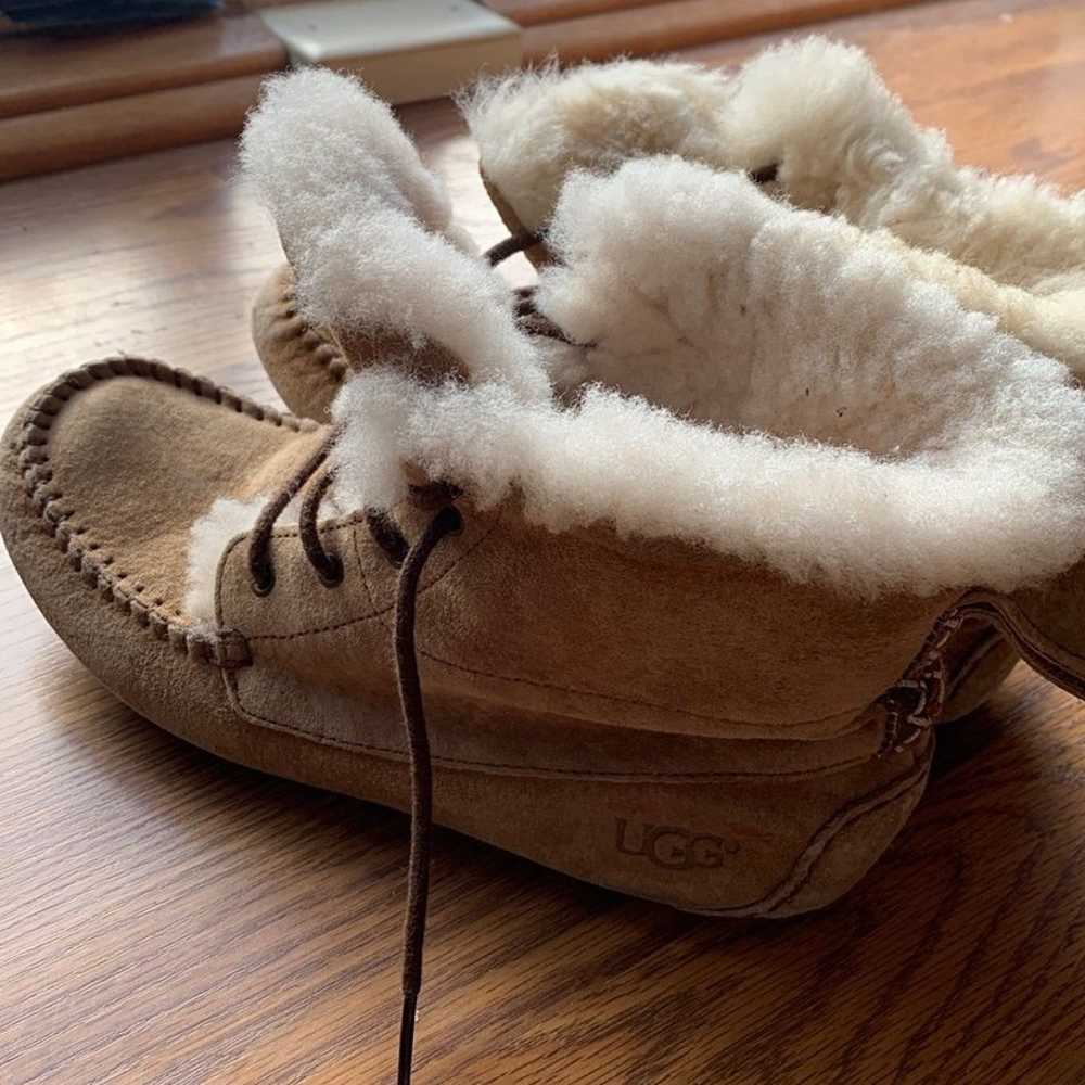 UGG Moccasins Shoes Slip On Faux Fur Women’s Size… - image 3