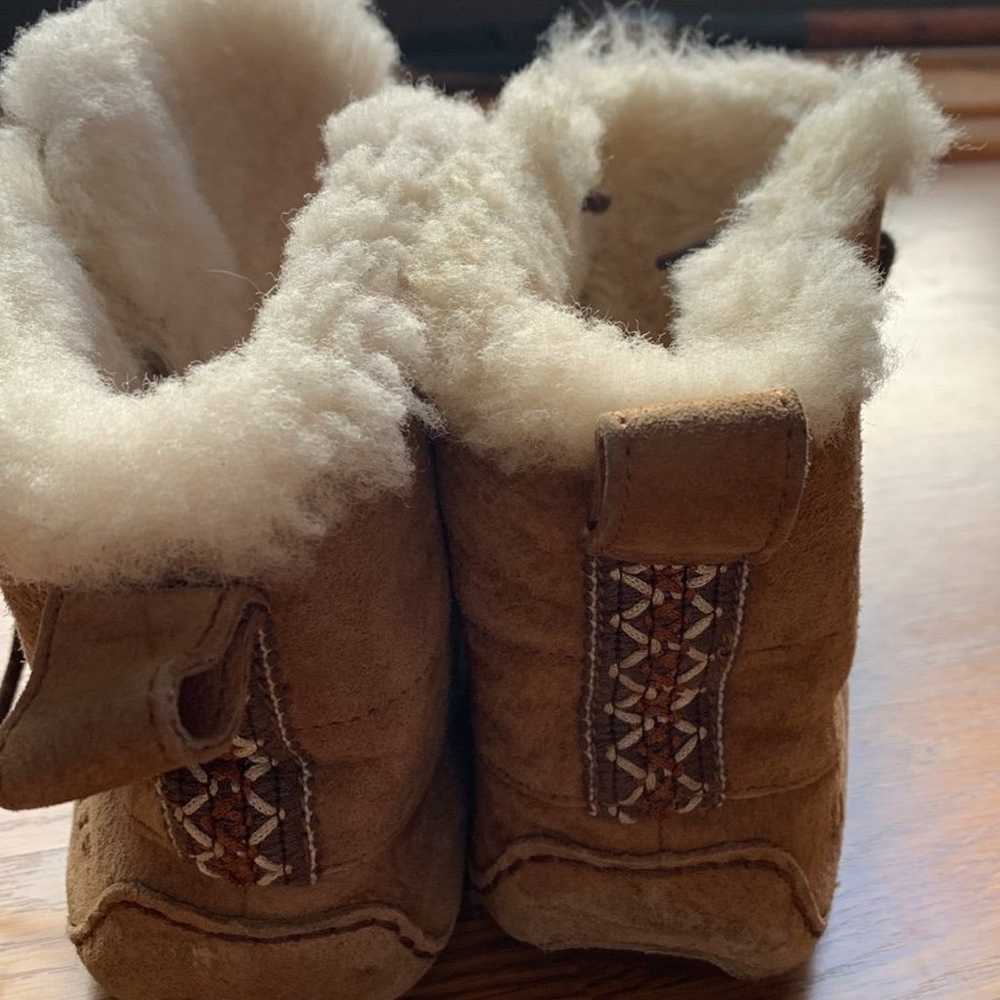 UGG Moccasins Shoes Slip On Faux Fur Women’s Size… - image 4