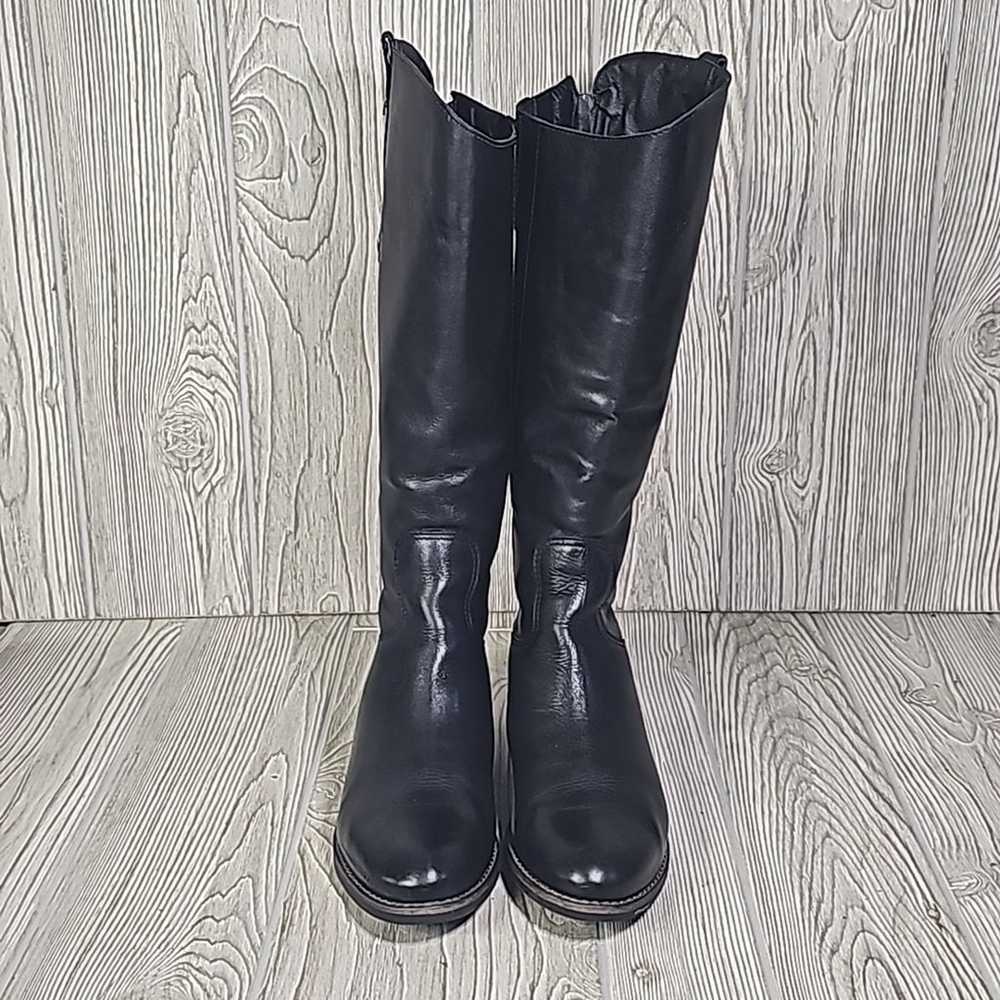 Matisse Black Leather Tall Yorker Boots Womens Si… - image 3