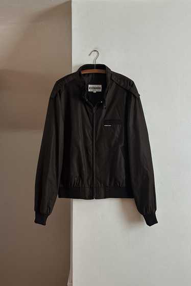 1980's MEMBERS ONLY BLACK BOMBER JACKET