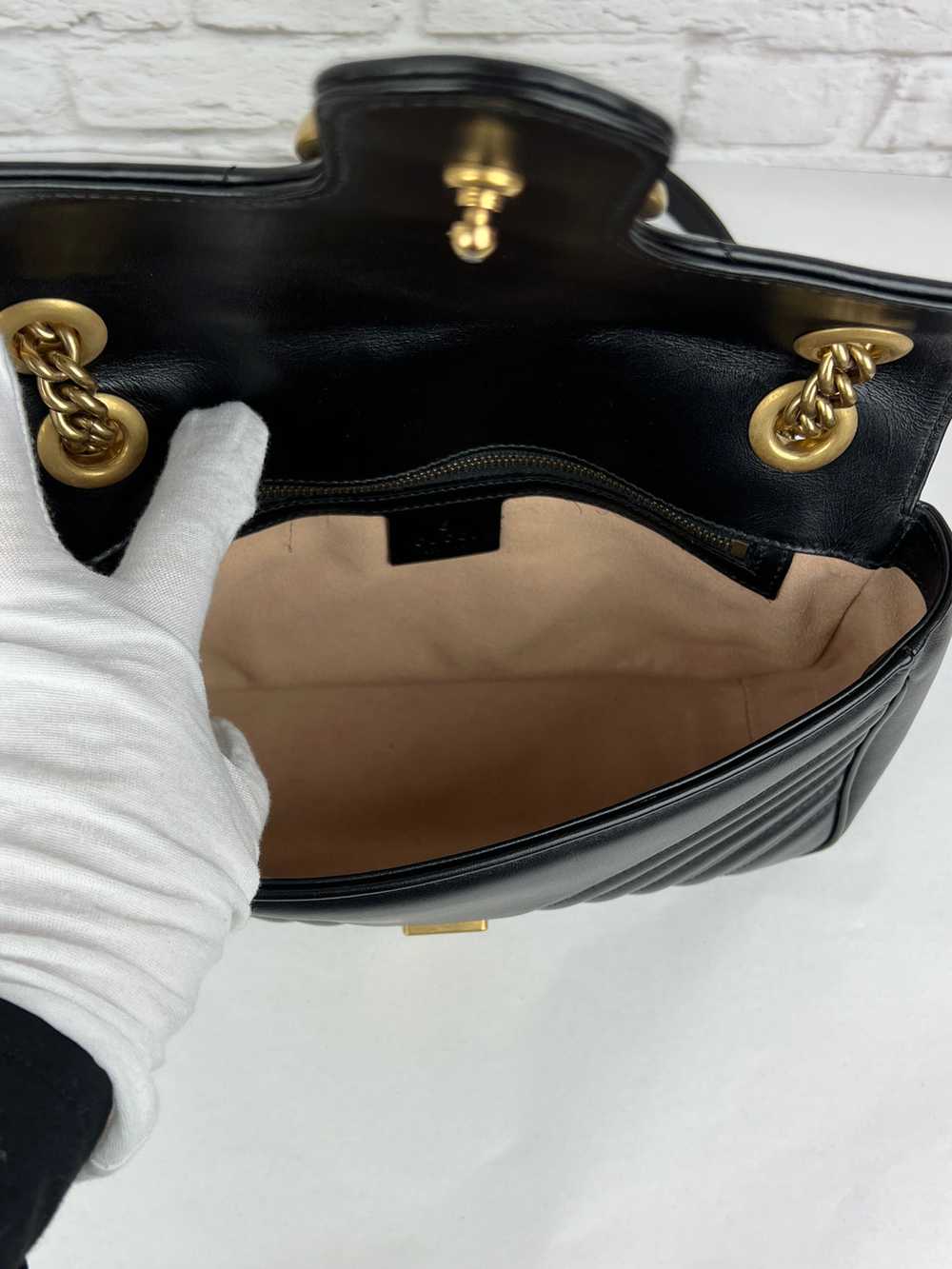 GG Small Marmont Bag, Black - image 12