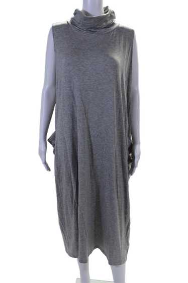 Eileen Fisher Womens Cotton Turtleneck Sleeveless 