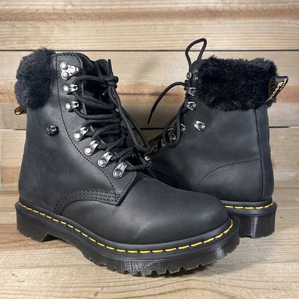 Womens Size 7 Dr. Martens 1460 Serena Collar Blac… - image 9