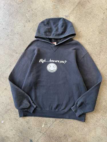 2000s Faded Black "High" Hoodie