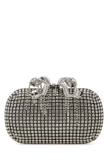 Self-Portrait Silver Chainmail Clutch Bag - image 1