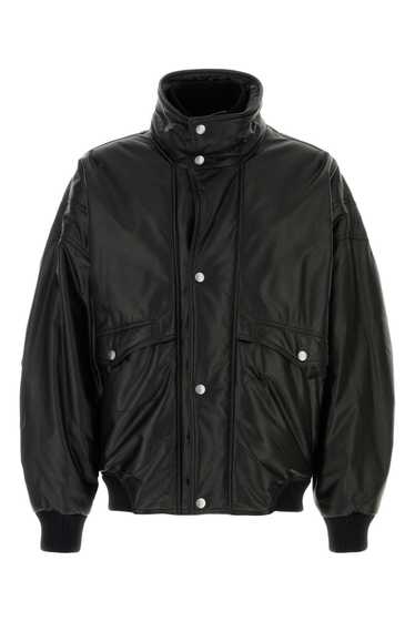 Prada Black Nappa Leather Bomber Jacket