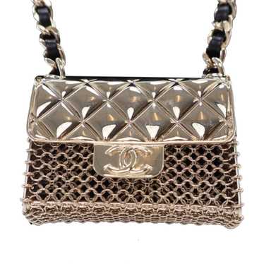 Gold Chanel Leather and Gold Plated Classic Flap B