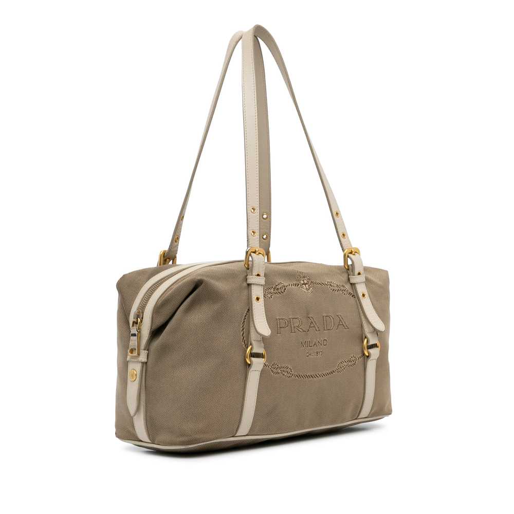 Brown Prada Canapa Logo Shoulder Bag - image 2