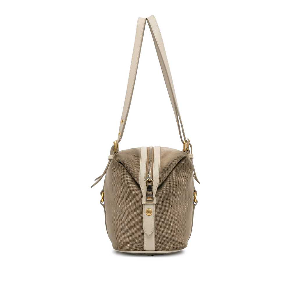 Brown Prada Canapa Logo Shoulder Bag - image 3