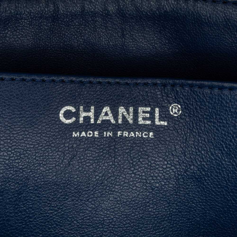 Blue Chanel Jumbo Classic Caviar Single Flap Bag - image 5