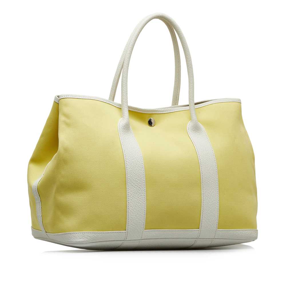 Yellow Hermès Toile Garden Party TPM Tote Bag - image 2