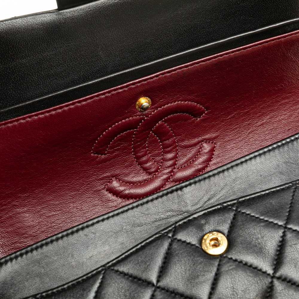 Black Chanel Small Classic Lambskin Double Flap S… - image 9