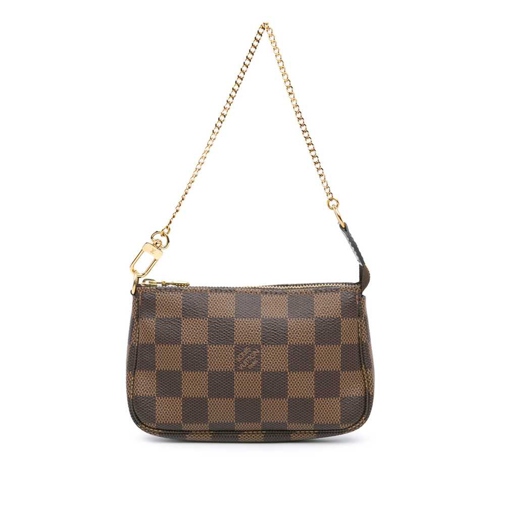 Brown Louis Vuitton Damier Ebene Mini Pochette Ac… - image 1