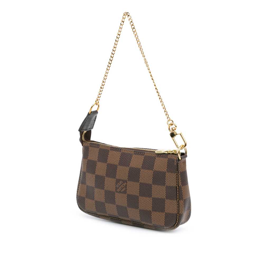 Brown Louis Vuitton Damier Ebene Mini Pochette Ac… - image 2