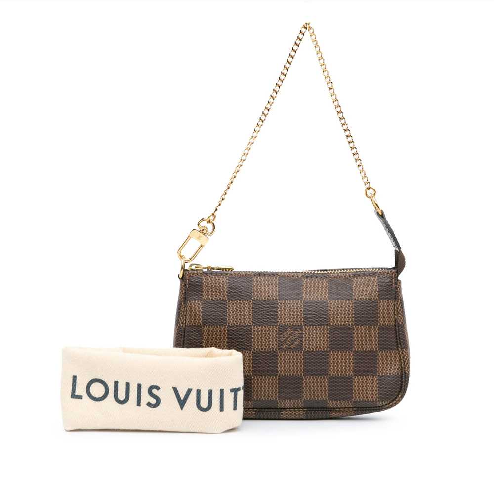 Brown Louis Vuitton Damier Ebene Mini Pochette Ac… - image 7