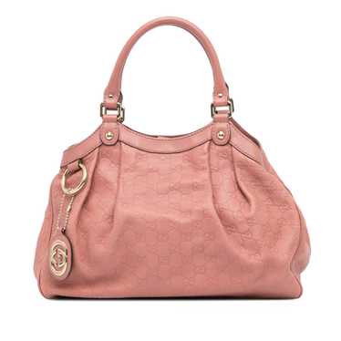 Pink Gucci Guccissima Sukey Tote