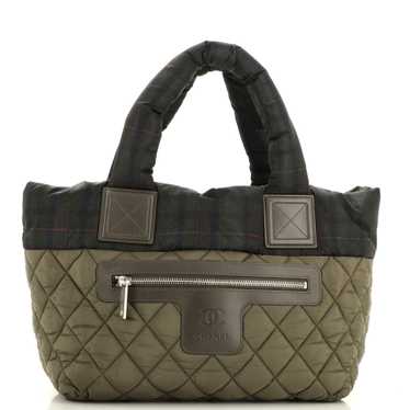 CHANEL Coco Cocoon Reversible Tote Quilted Printed