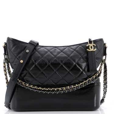 CHANEL Gabrielle Hobo Quilted Goatskin and Patent 