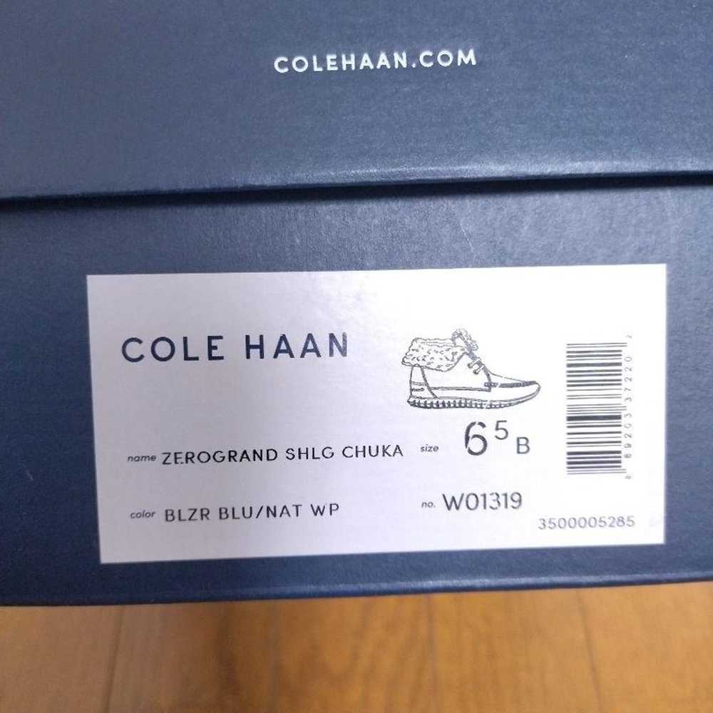 Cole Haan ◆ ZeroGrand Mouton Boa Boots Navy 23.5cm - image 8