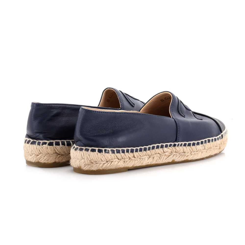 CHANEL Women's CC Cap Toe Espadrilles Leather - image 3