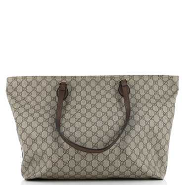 GUCCI Ophidia Zip Tote GG Coated Canvas Medium