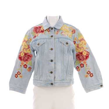 GUCCI Button Up Jacket Embroidered Denim