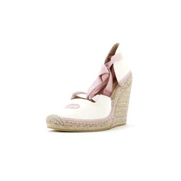 GUCCI Women's Interlocking G Wedge Espadrilles Em… - image 1