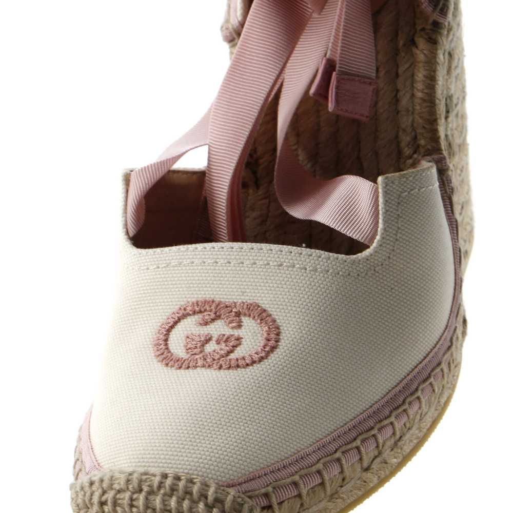 GUCCI Women's Interlocking G Wedge Espadrilles Em… - image 5