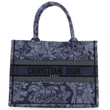 Christian Dior Book Tote Embroidered Canvas Medium