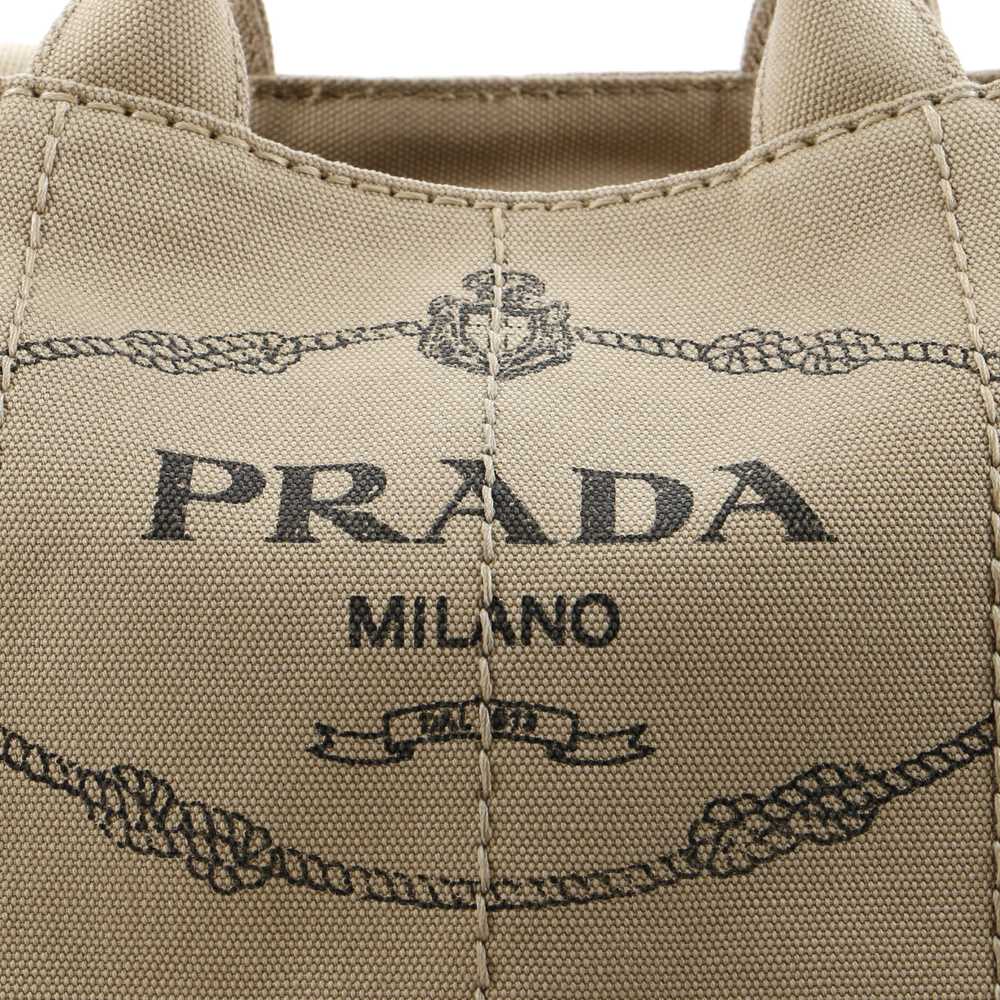 PRADA Canapa Convertible Tote Canvas Mini - image 6