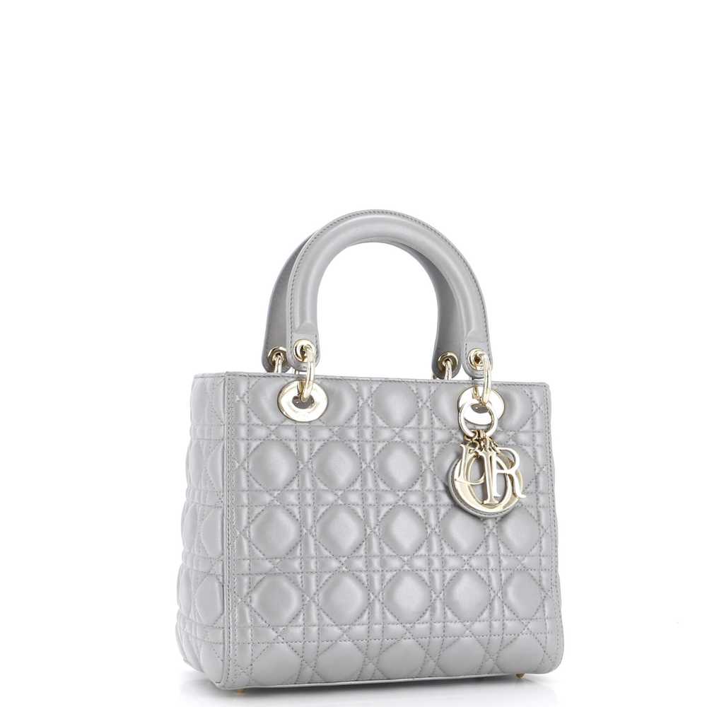 Christian Dior Lady Dior Bag Cannage Quilt Lambsk… - image 2