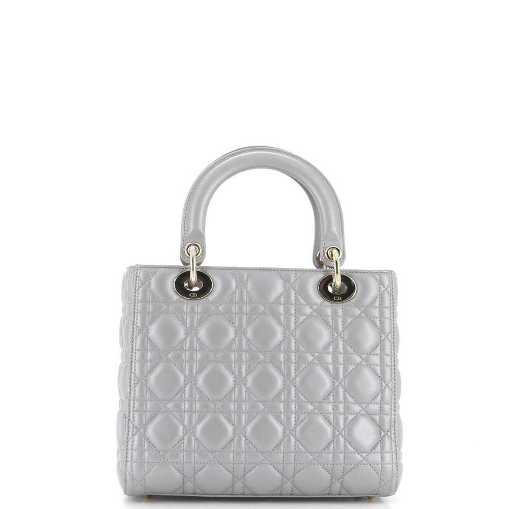 Christian Dior Lady Dior Bag Cannage Quilt Lambsk… - image 3