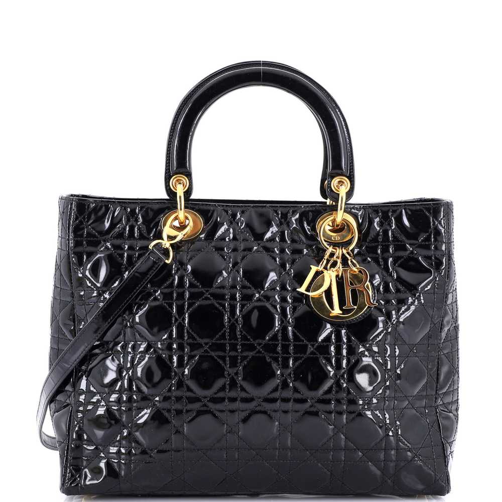 Christian Dior Vintage Lady Dior Bag Cannage Quil… - image 1