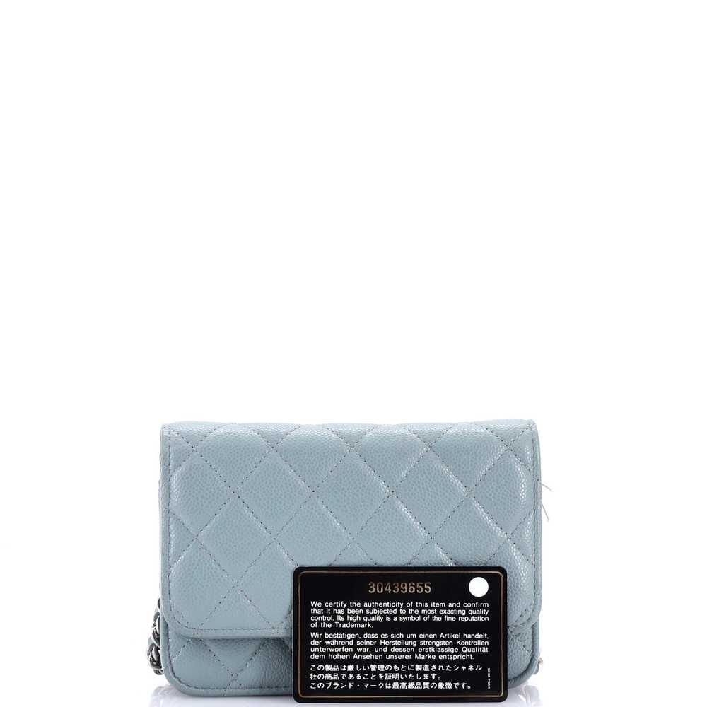 CHANEL Wallet on Chain Quilted Caviar Mini - image 2