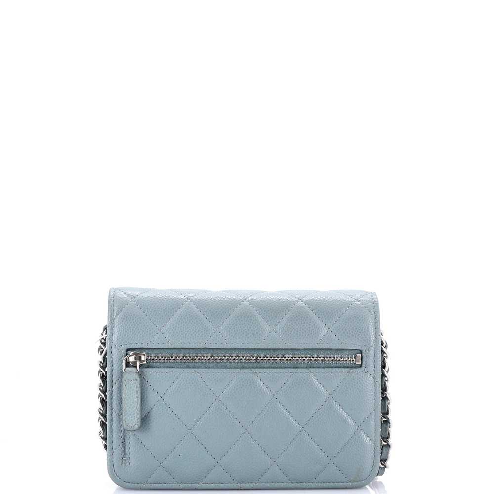 CHANEL Wallet on Chain Quilted Caviar Mini - image 4