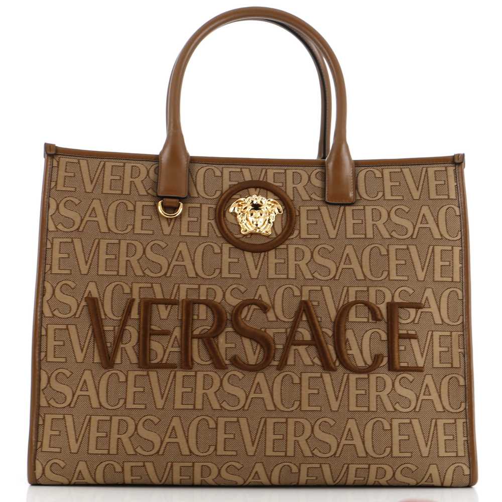 VERSACE Allover Medusa Tote Printed Jacquard Canv… - image 1